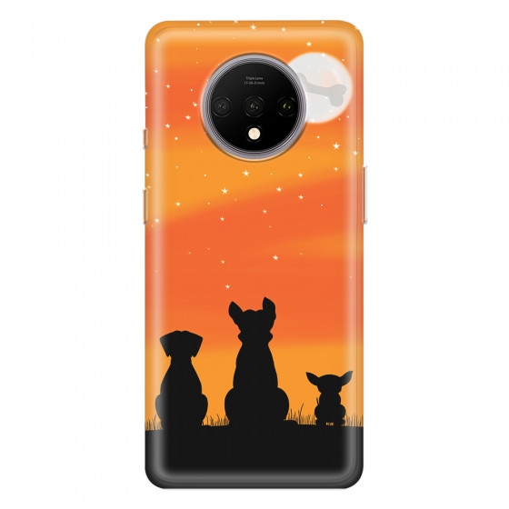 ONEPLUS - OnePlus 7T - Soft Clear Case - Dog's Desire Orange Sky