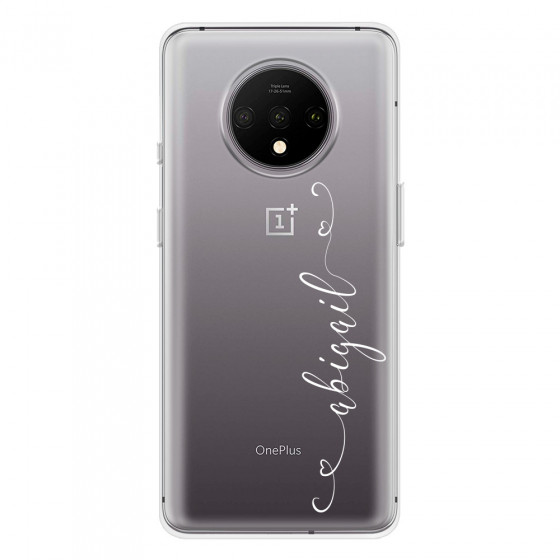 ONEPLUS - OnePlus 7T - Soft Clear Case - Little Hearts Handwritten
