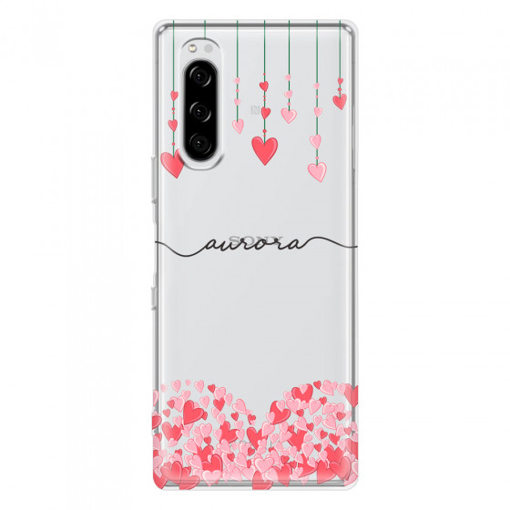 SONY - Sony Xperia 5 - Soft Clear Case - Love Hearts Strings