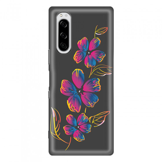 SONY - Sony Xperia 5 - Soft Clear Case - Spring Flowers In The Dark