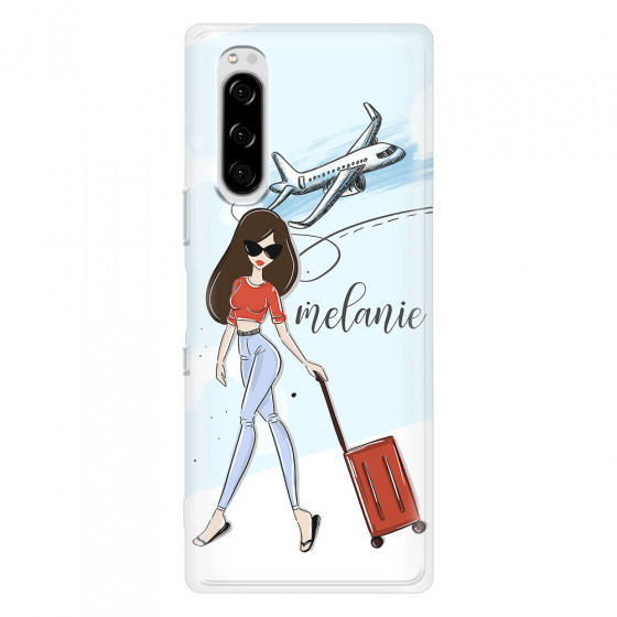 SONY - Sony Xperia 5 - Soft Clear Case - Travelers Duo Brunette
