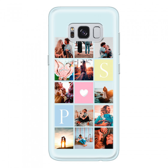 SAMSUNG - Galaxy S8 - Soft Clear Case - Insta Love Photo