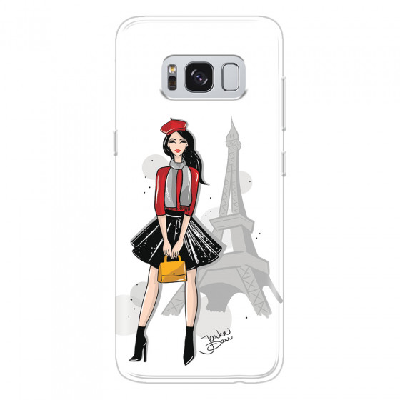 SAMSUNG - Galaxy S8 - Soft Clear Case - Paris With Love