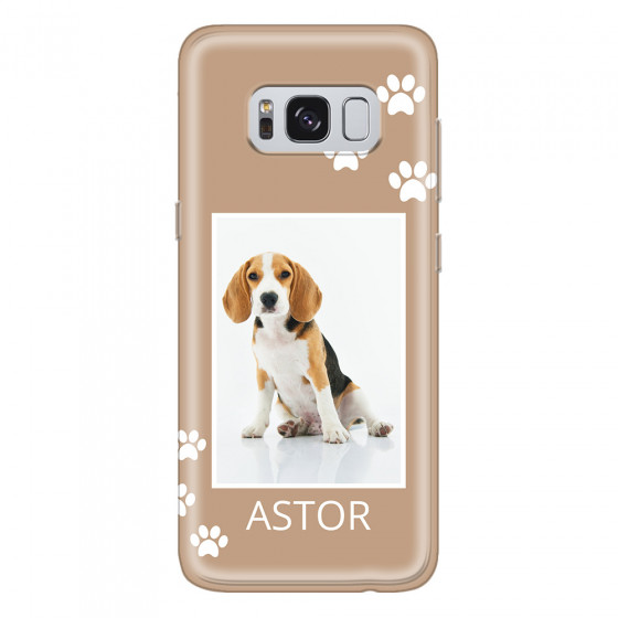 SAMSUNG - Galaxy S8 - Soft Clear Case - Puppy