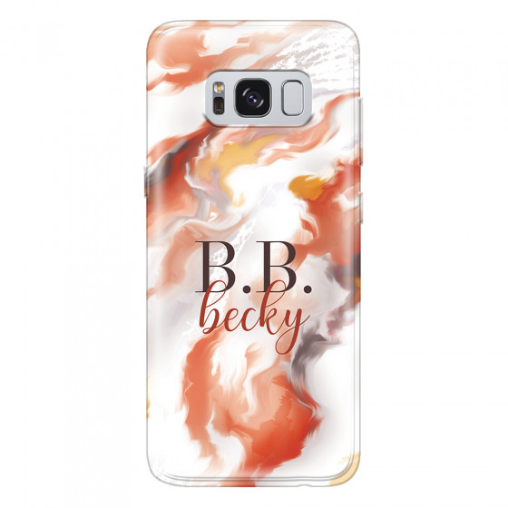 SAMSUNG - Galaxy S8 - Soft Clear Case - Streamflow Autumn Passion