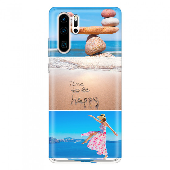 HUAWEI - P30 Pro - Soft Clear Case - Collage of 3