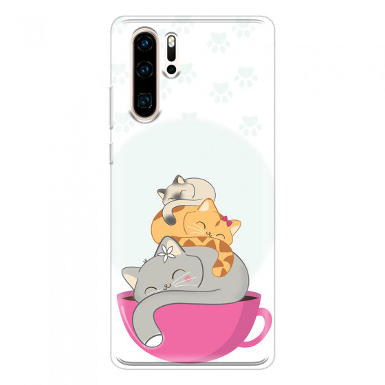 HUAWEI - P30 Pro - Soft Clear Case - Sleep Tight Kitty
