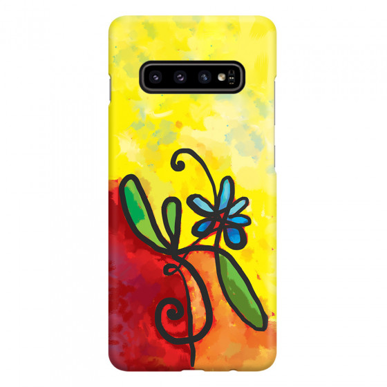 SAMSUNG - Galaxy S10 - 3D Snap Case - Flower in Picasso Style