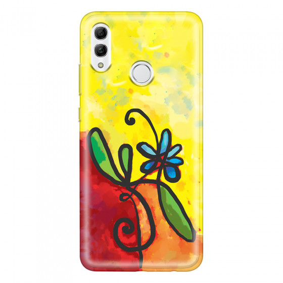 HONOR - Honor 10 Lite - Soft Clear Case - Flower in Picasso Style