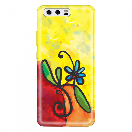 HUAWEI - P10 - Soft Clear Case - Flower in Picasso Style