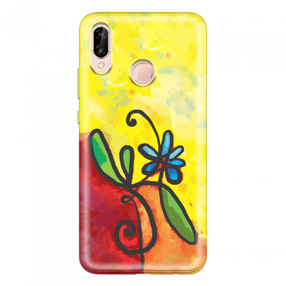 HUAWEI - P20 Lite - Soft Clear Case - Flower in Picasso Style