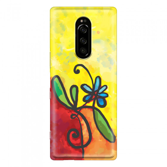 SONY - Sony Xperia 1 - Soft Clear Case - Flower in Picasso Style