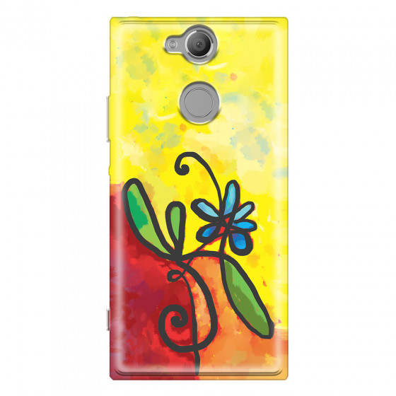 SONY - Sony Xperia XA2 - Soft Clear Case - Flower in Picasso Style