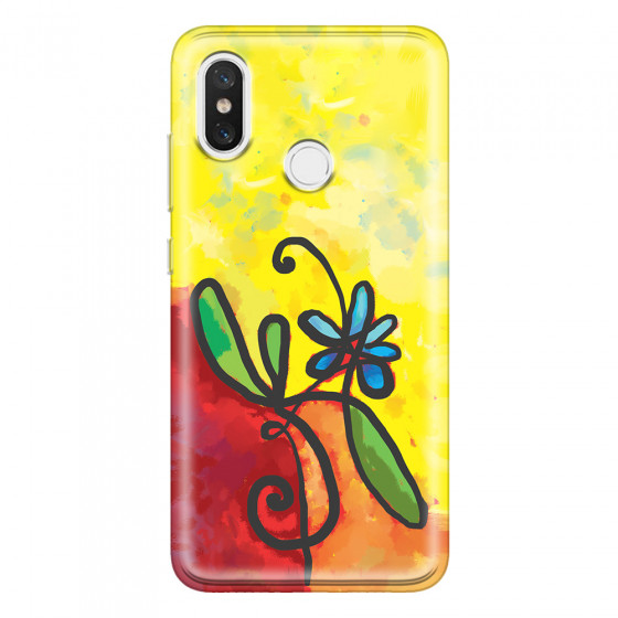 XIAOMI - Mi 8 - Soft Clear Case - Flower in Picasso Style