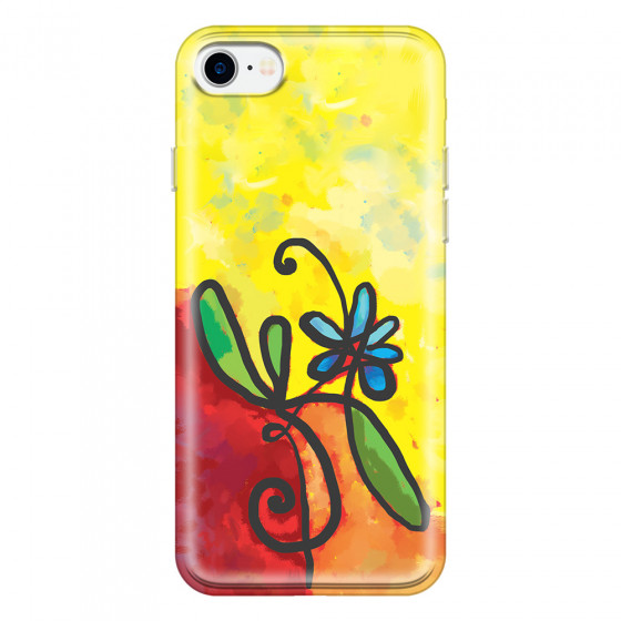 APPLE - iPhone 7 - Soft Clear Case - Flower in Picasso Style