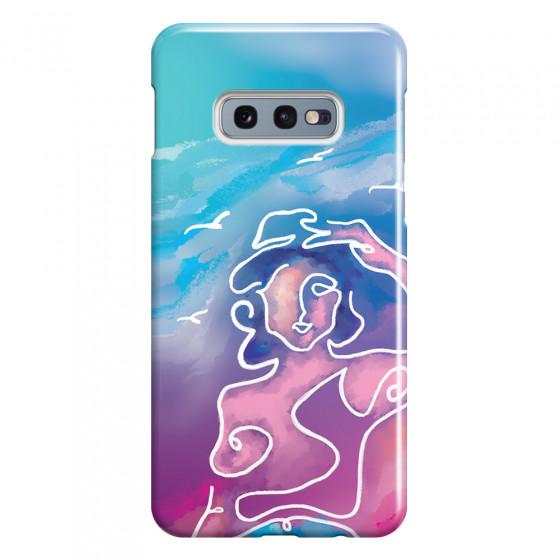SAMSUNG - Galaxy S10e - 3D Snap Case - Lady With Seagulls
