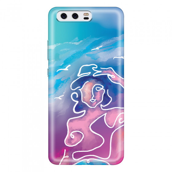 HUAWEI - P10 - Soft Clear Case - Lady With Seagulls