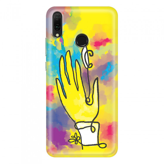 HUAWEI - Y9 2019 - Soft Clear Case - Abstract Hand Paint
