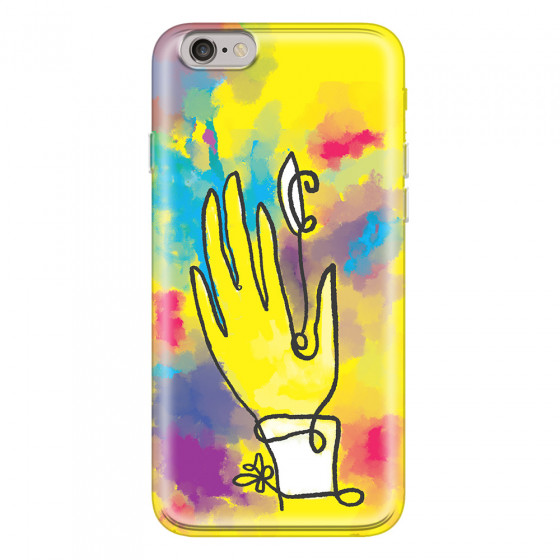 APPLE - iPhone 6S - Soft Clear Case - Abstract Hand Paint