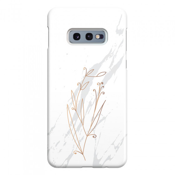 SAMSUNG - Galaxy S10e - 3D Snap Case - White Marble Flowers
