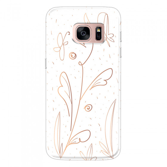 SAMSUNG - Galaxy S7 - Soft Clear Case - Flowers In Style