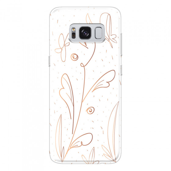 SAMSUNG - Galaxy S8 Plus - Soft Clear Case - Flowers In Style