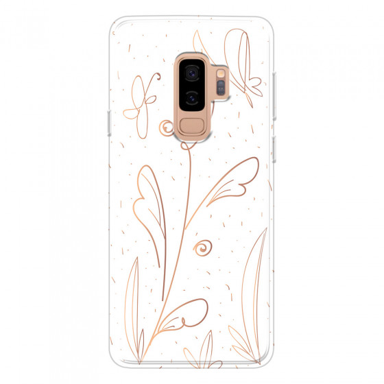 SAMSUNG - Galaxy S9 Plus 2018 - Soft Clear Case - Flowers In Style