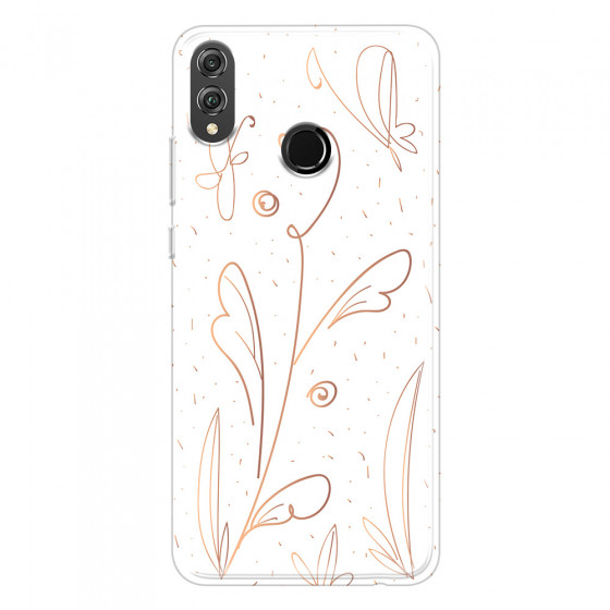 HONOR - Honor 8X - Soft Clear Case - Flowers In Style