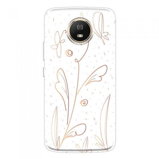 MOTOROLA by LENOVO - Moto G5s - Soft Clear Case - Flowers In Style