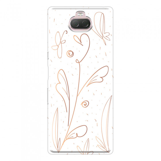 SONY - Sony Xperia 10 Plus - Soft Clear Case - Flowers In Style