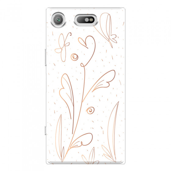 SONY - Sony Xperia XZ1 Compact - Soft Clear Case - Flowers In Style