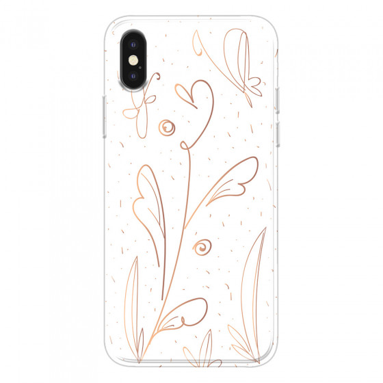 APPLE - iPhone XS Max - Soft Clear Case - Flowers In Style
