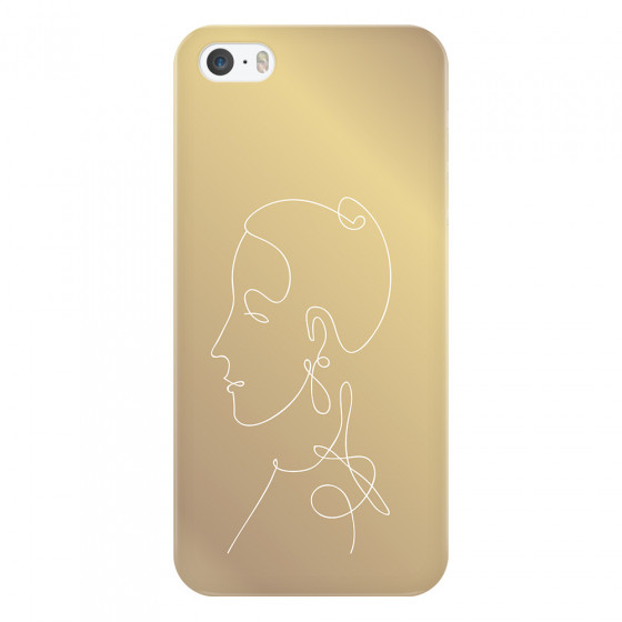 APPLE - iPhone 5S/SE - 3D Snap Case - Golden Lady