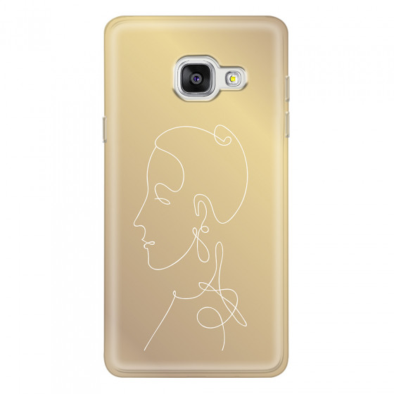 SAMSUNG - Galaxy A5 2017 - Soft Clear Case - Golden Lady