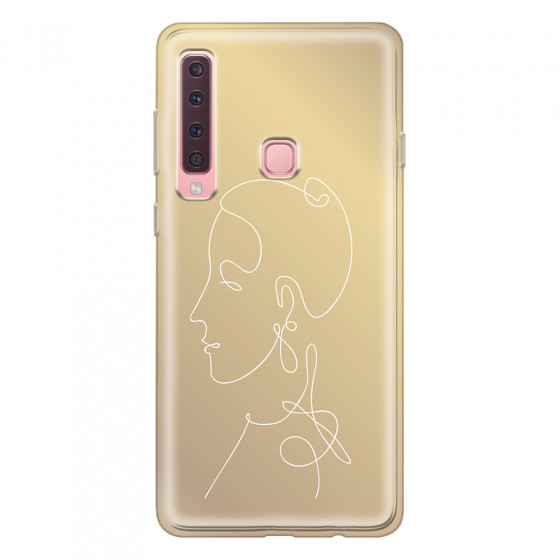 SAMSUNG - Galaxy A9 2018 - Soft Clear Case - Golden Lady