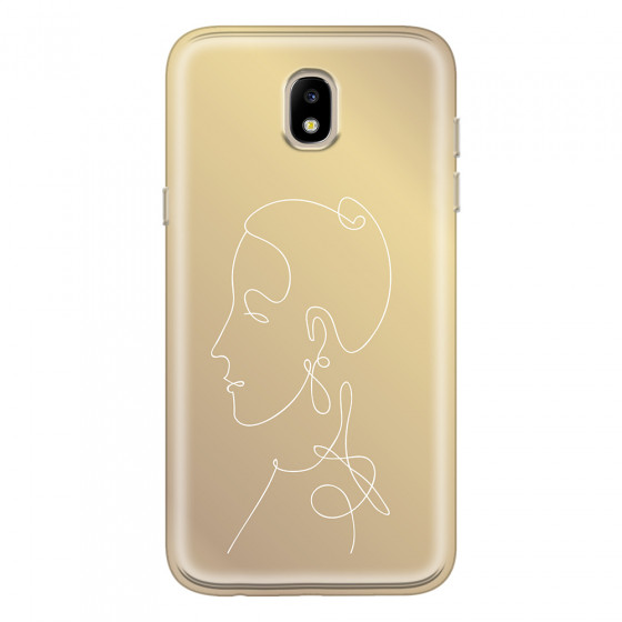 SAMSUNG - Galaxy J5 2017 - Soft Clear Case - Golden Lady
