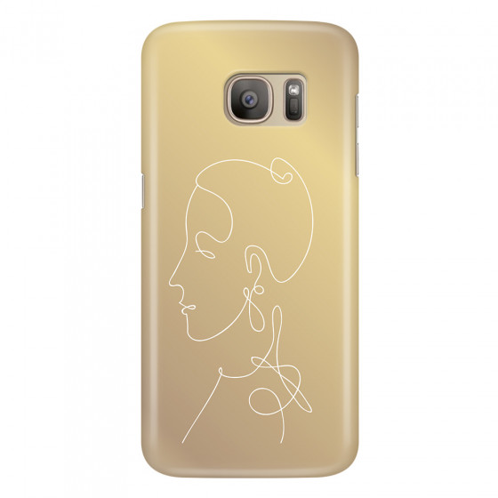 SAMSUNG - Galaxy S7 - 3D Snap Case - Golden Lady