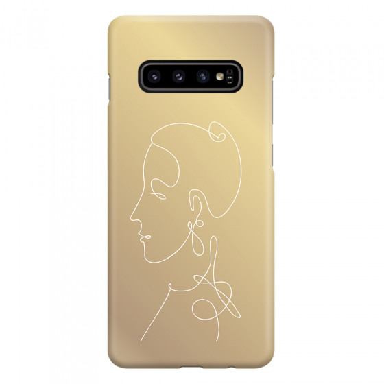 SAMSUNG - Galaxy S10 - 3D Snap Case - Golden Lady