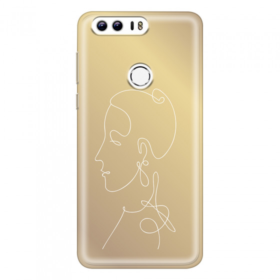 HONOR - Honor 8 - Soft Clear Case - Golden Lady