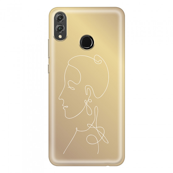 HONOR - Honor 8X - Soft Clear Case - Golden Lady