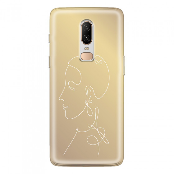 ONEPLUS - OnePlus 6 - Soft Clear Case - Golden Lady