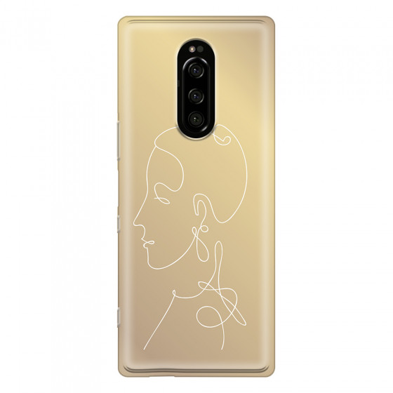 SONY - Sony Xperia 1 - Soft Clear Case - Golden Lady