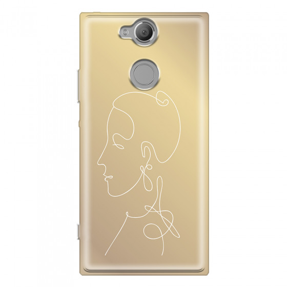 SONY - Sony Xperia XA2 - Soft Clear Case - Golden Lady