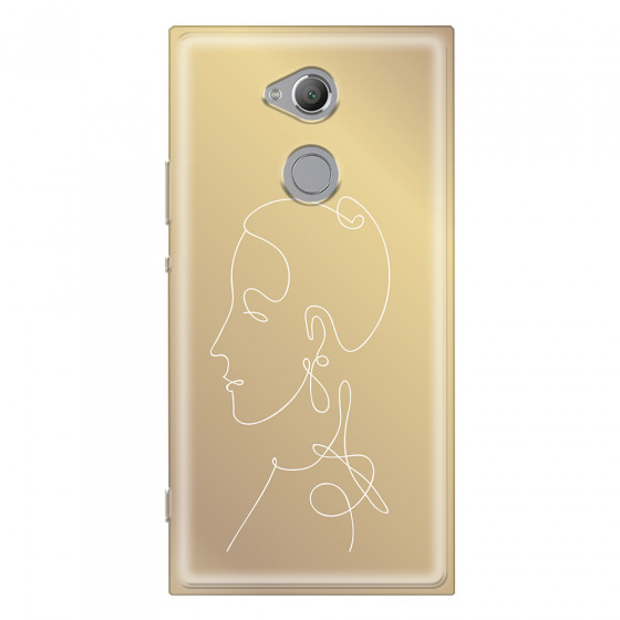 SONY - Sony Xperia XA2 Ultra - Soft Clear Case - Golden Lady