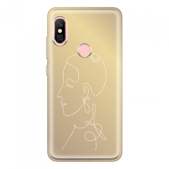 XIAOMI - Redmi Note 6 Pro - Soft Clear Case - Golden Lady