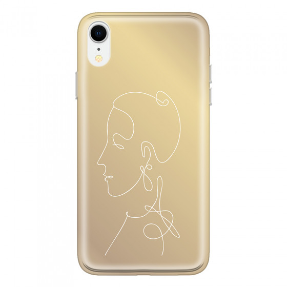 APPLE - iPhone XR - Soft Clear Case - Golden Lady