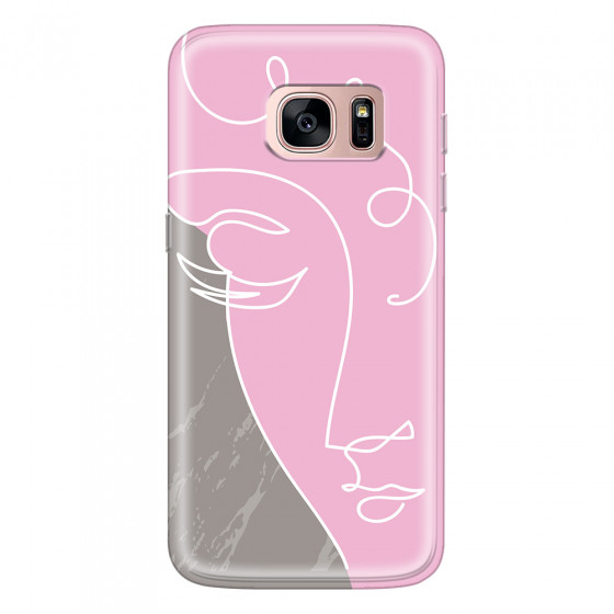 SAMSUNG - Galaxy S7 - Soft Clear Case - Miss Pink
