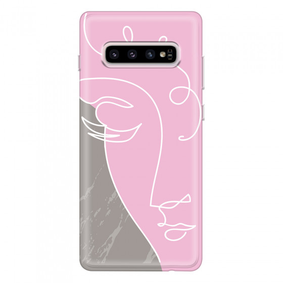 SAMSUNG - Galaxy S10 - Soft Clear Case - Miss Pink