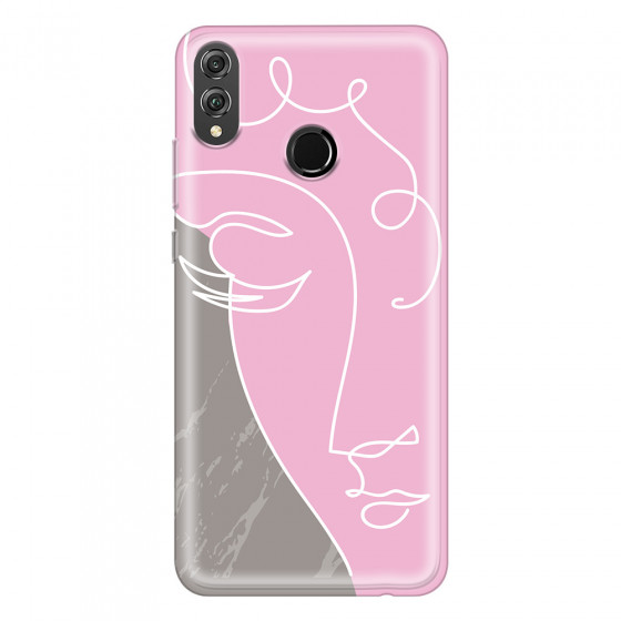 HONOR - Honor 8X - Soft Clear Case - Miss Pink