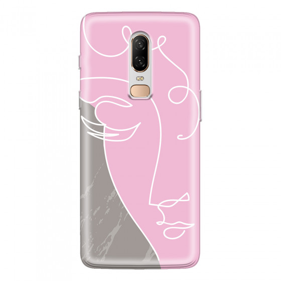 ONEPLUS - OnePlus 6 - Soft Clear Case - Miss Pink
